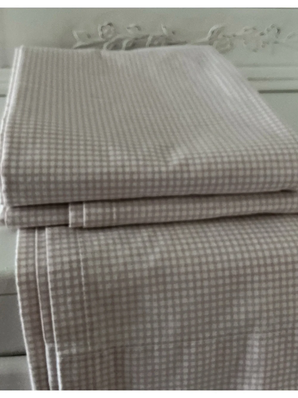 Vintage Wamsutta Gingham Bedsheet